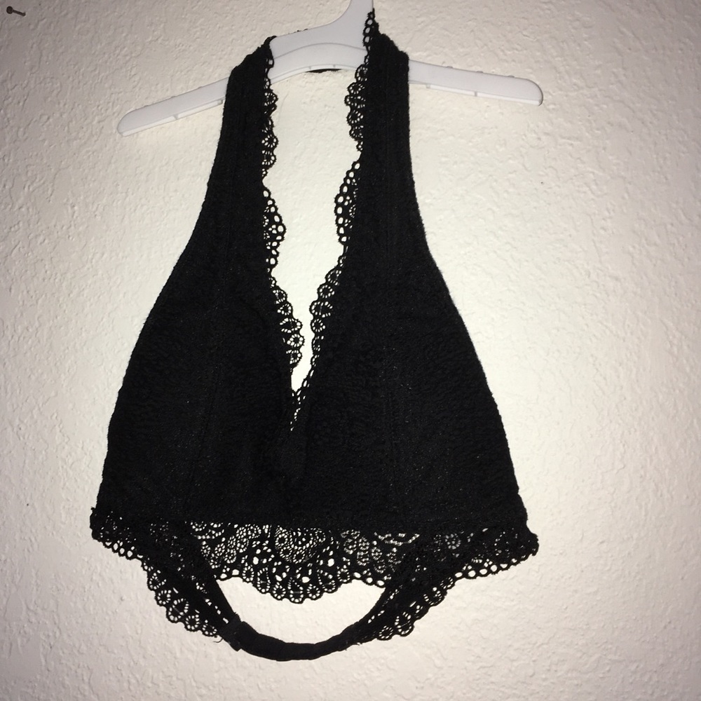 hollister gilly hicks black halter bralette